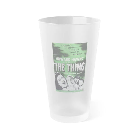 THE THING (FROM ANOTHER WORLD) 3 1951 Movie Poster - Frosted Pint Glass 16oz-16oz-Frosted-Go Mug Yourself