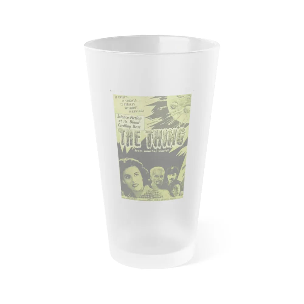 THE THING (FROM ANOTHER WORLD) 4 1951 Movie Poster - Frosted Pint Glass 16oz-16oz-Frosted-Go Mug Yourself