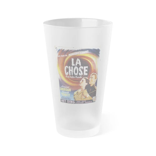 THE THING (FROM ANOTHER WORLD) (BELGIAN) 1951 Movie Poster - Frosted Pint Glass 16oz-16oz-Frosted-Go Mug Yourself