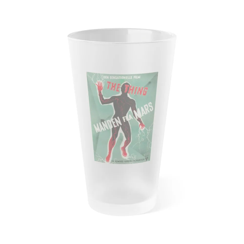 THE THING (FROM ANOTHER WORLD) (DANISH) 1951 Movie Poster - Frosted Pint Glass 16oz-16oz-Frosted-Go Mug Yourself