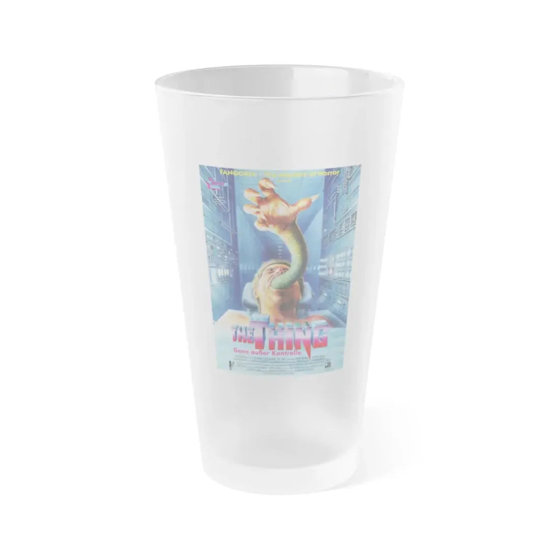 THE THING (SEVERED TIES) 1992 Movie Poster - Frosted Pint Glass 16oz 16oz Frosted - Go Mug Yourself