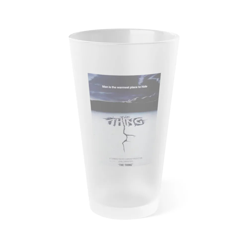 THE THING (TEASER) 1982 Movie Poster - Frosted Pint Glass 16oz-16oz-Frosted-Go Mug Yourself