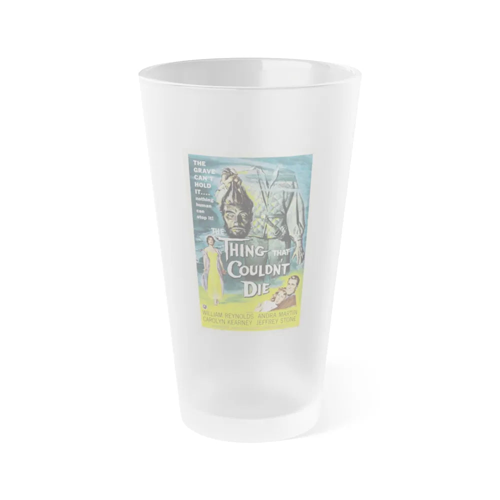 THE THING THAT COULDN'T DIE 1958 Movie Poster - Frosted Pint Glass 16oz-16oz-Frosted-Go Mug Yourself