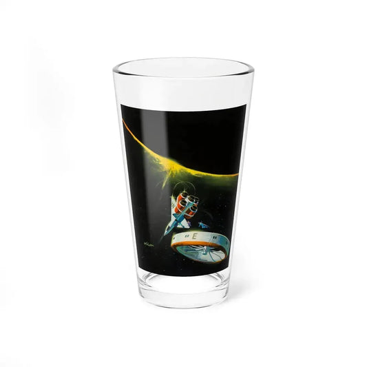 The Third Galaxy Reader, paperback cover (Perma Books, 1960) - Pint Glass 16oz 16oz - Go Mug Yourself