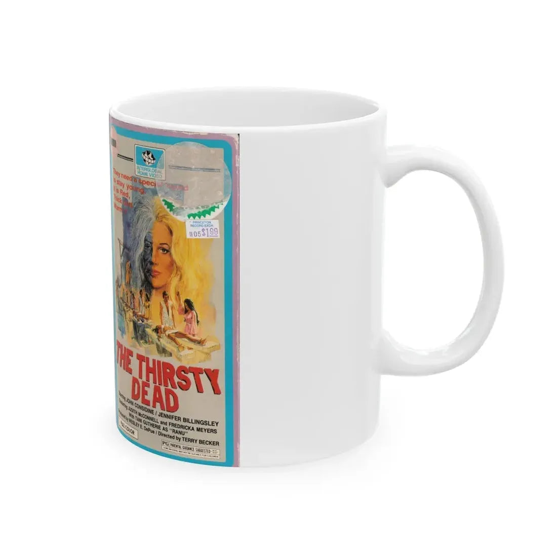 The Thirsty Dead (VHS COVER) - White Coffee Mug - Go Mug Yourself