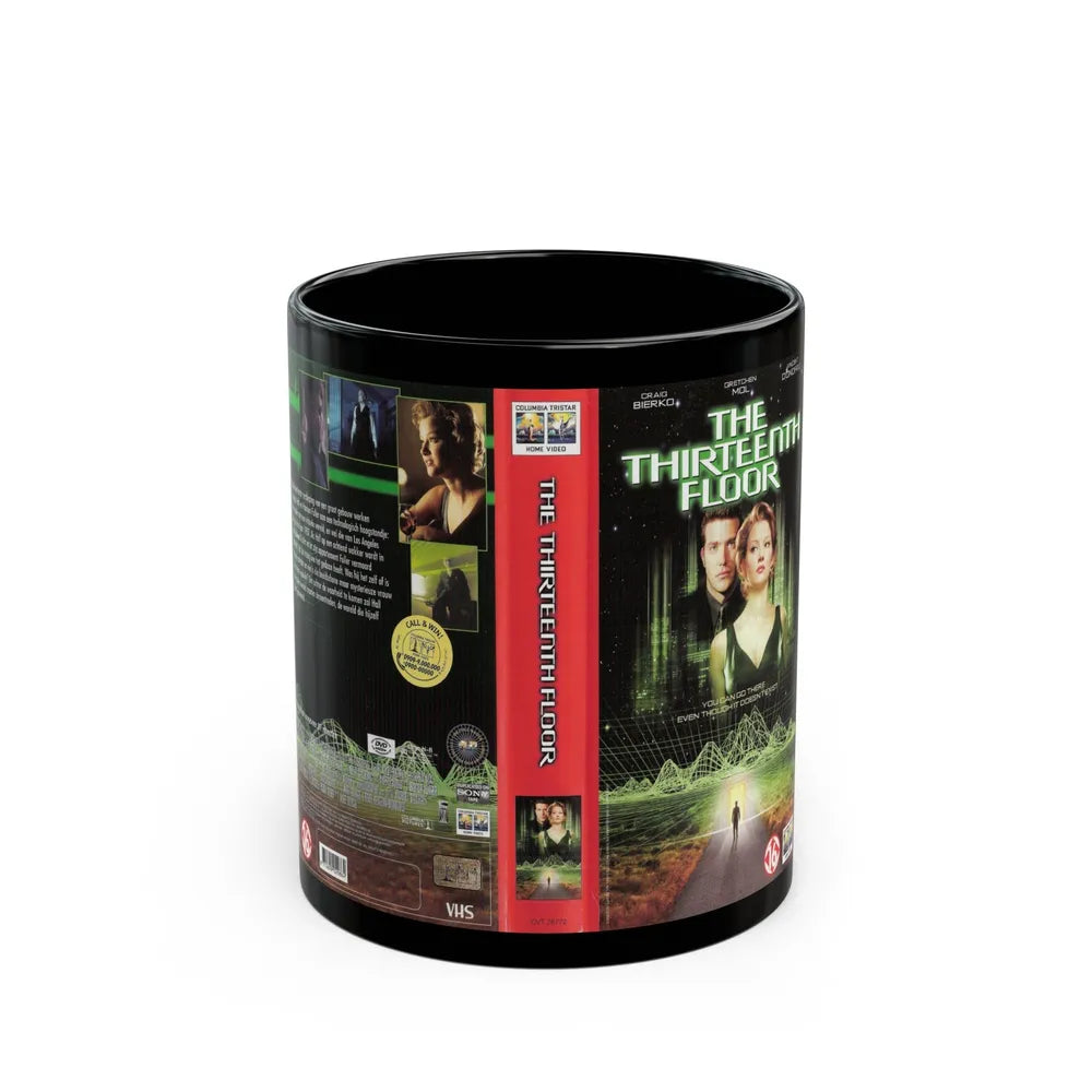 THE THIRTEENTH FLOOR (VHS COVER) - Black Coffee Mug-11oz-Go Mug Yourself