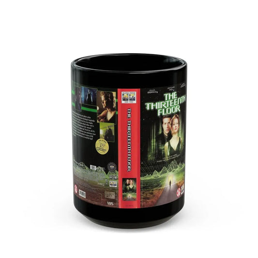 THE THIRTEENTH FLOOR (VHS COVER) - Black Coffee Mug 15oz - Go Mug Yourself