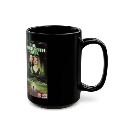 THE THIRTEENTH FLOOR (VHS COVER) - Black Coffee Mug-Go Mug Yourself