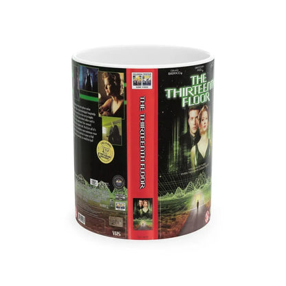 THE THIRTEENTH FLOOR (VHS COVER) - White Coffee Mug 11oz - Go Mug Yourself