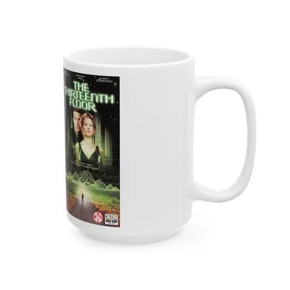 THE THIRTEENTH FLOOR (VHS COVER) - White Coffee Mug-Go Mug Yourself