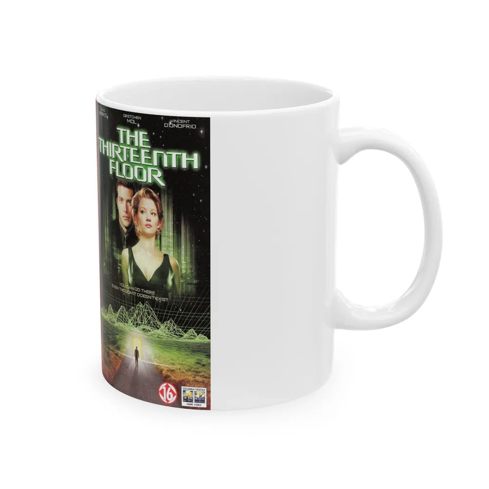 THE THIRTEENTH FLOOR (VHS COVER) - White Coffee Mug-Go Mug Yourself