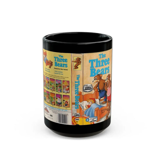 THE THREE BEARS (VHS COVER) - Black Coffee Mug 15oz - Go Mug Yourself
