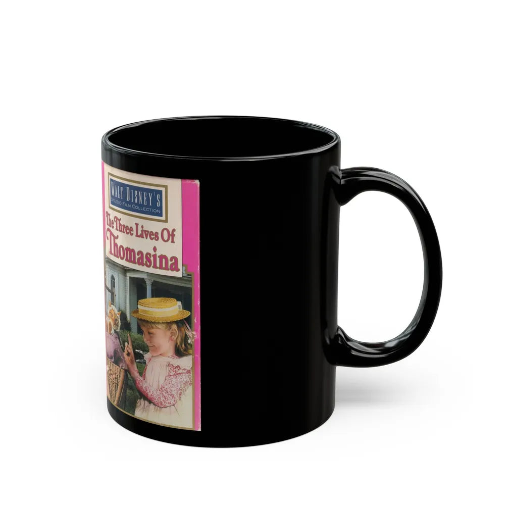 THE THREE LIVES OF THOMASINA (VHS COVER) - Black Coffee Mug-Go Mug Yourself