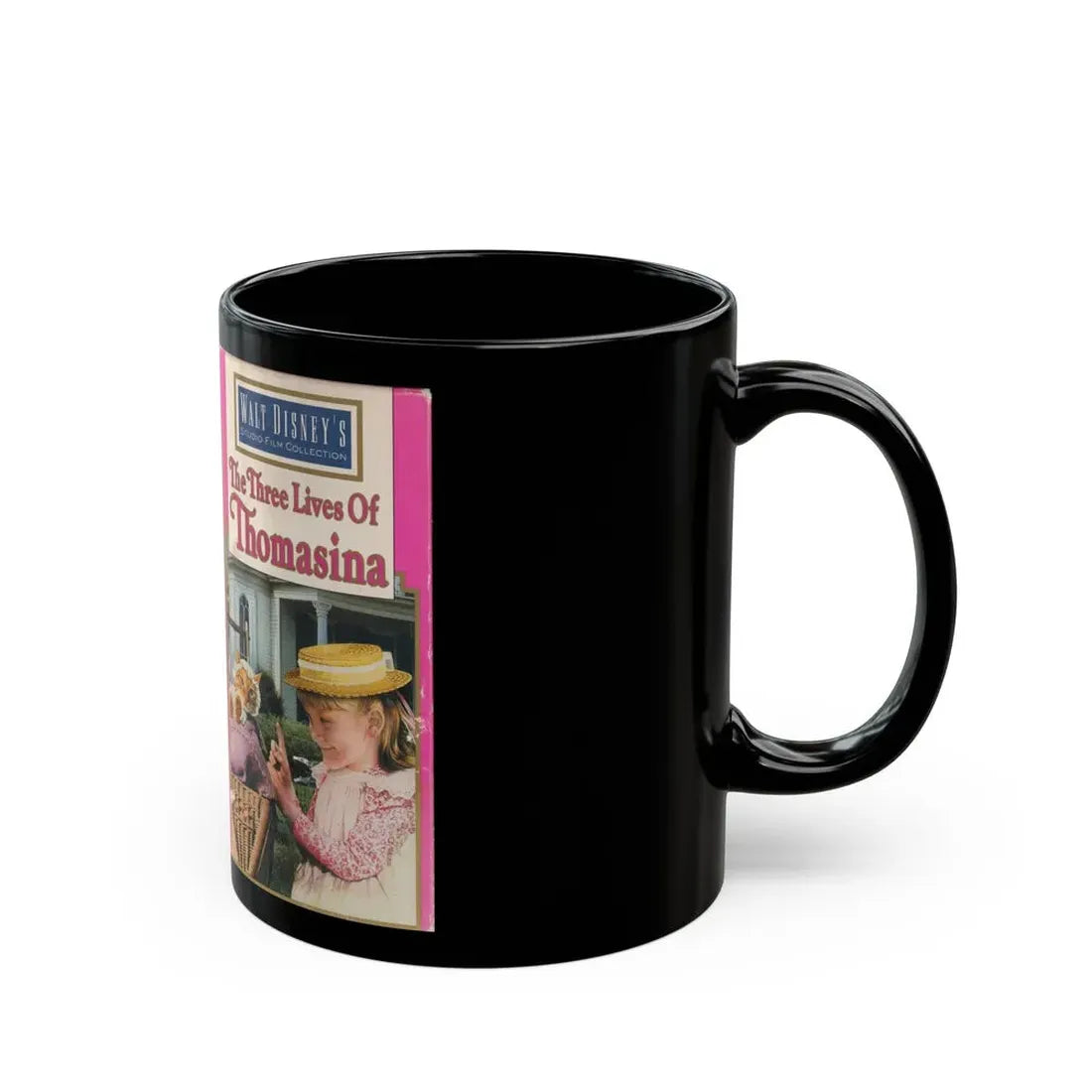 THE THREE LIVES OF THOMASINA (VHS COVER) - Black Coffee Mug - Go Mug Yourself