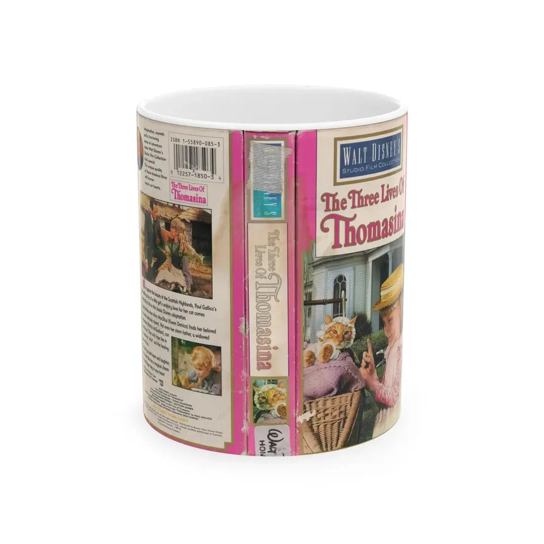 THE THREE LIVES OF THOMASINA (VHS COVER) - White Coffee Mug 11oz - Go Mug Yourself