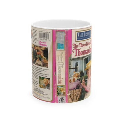 THE THREE LIVES OF THOMASINA (VHS COVER) - White Coffee Mug 11oz - Go Mug Yourself