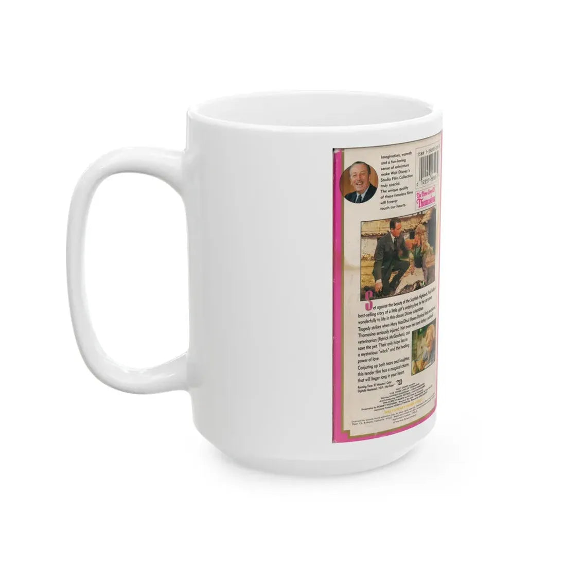 THE THREE LIVES OF THOMASINA (VHS COVER) - White Coffee Mug - Go Mug Yourself