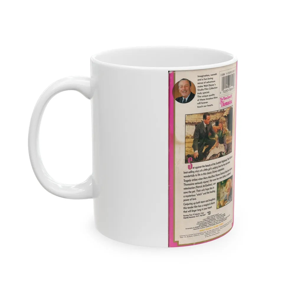 THE THREE LIVES OF THOMASINA (VHS COVER) - White Coffee Mug-Go Mug Yourself