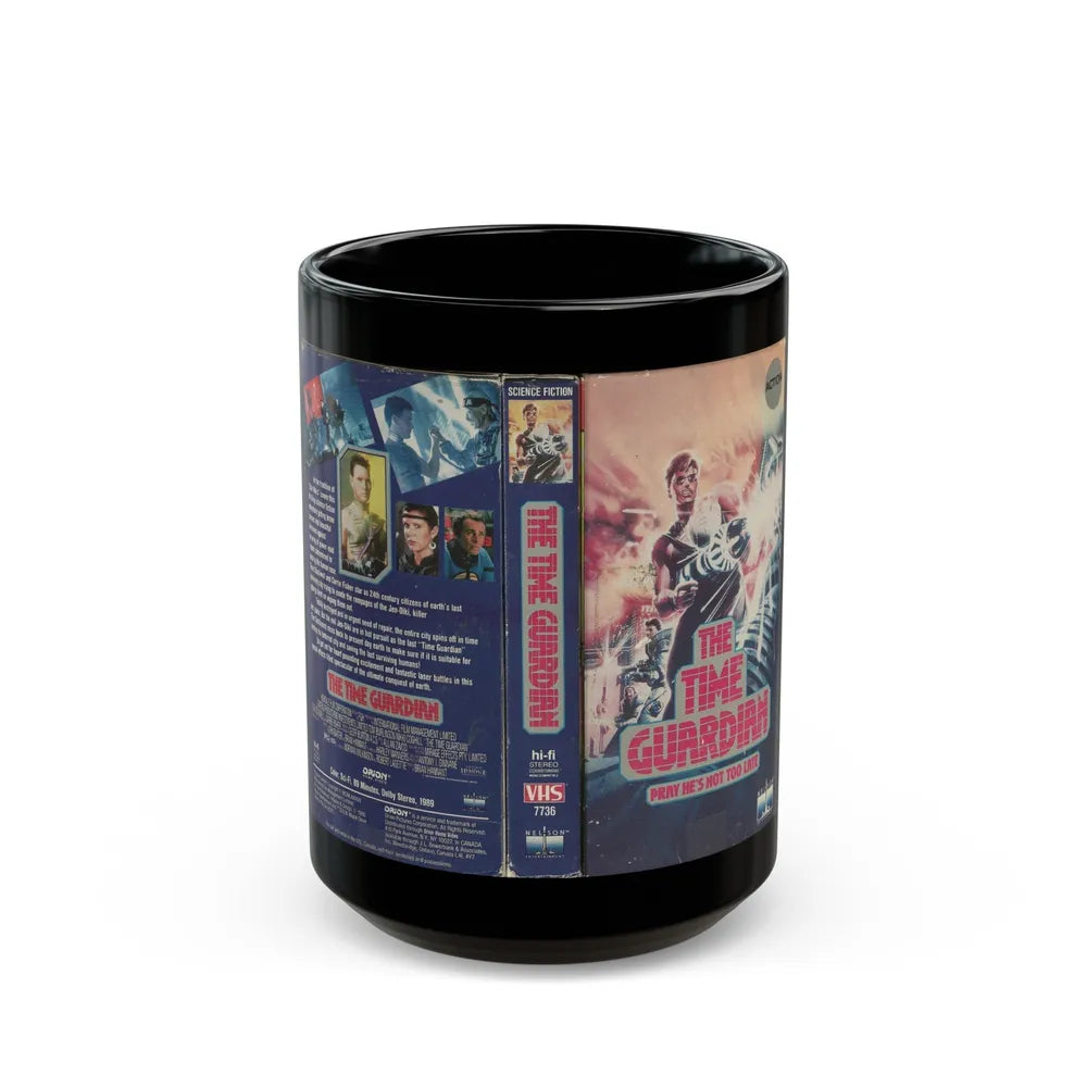 THE TIME GUARDIAN ORION HOME VIDEO (VHS COVER) - Black Coffee Mug-15oz-Go Mug Yourself