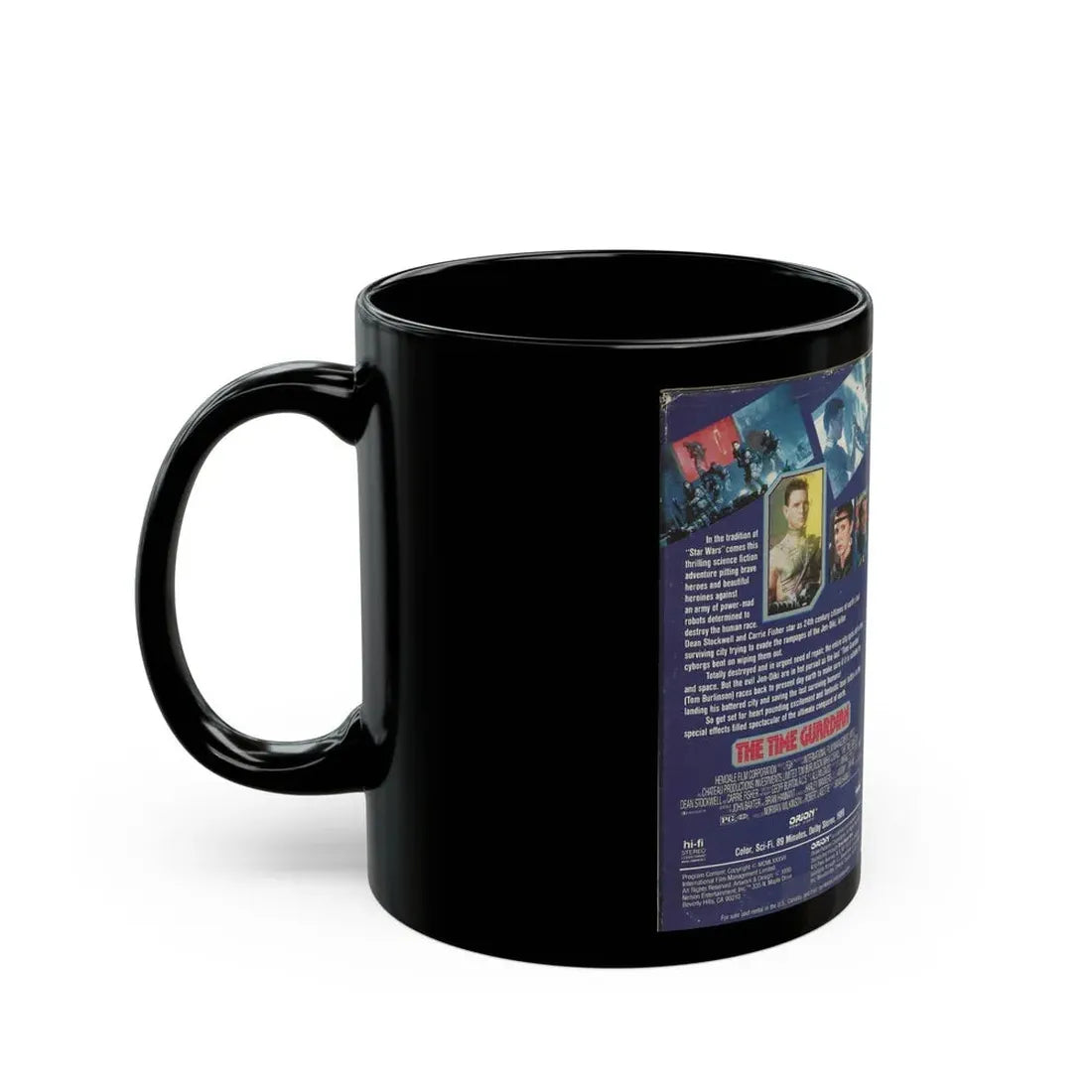 THE TIME GUARDIAN ORION HOME VIDEO (VHS COVER) - Black Coffee Mug - Go Mug Yourself
