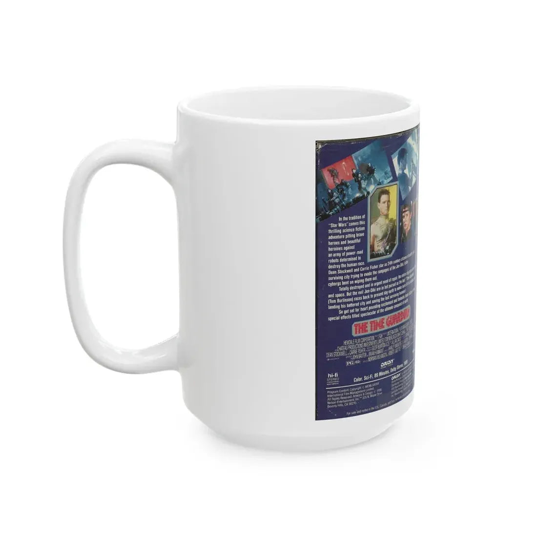 THE TIME GUARDIAN ORION HOME VIDEO (VHS COVER) - White Coffee Mug - Go Mug Yourself