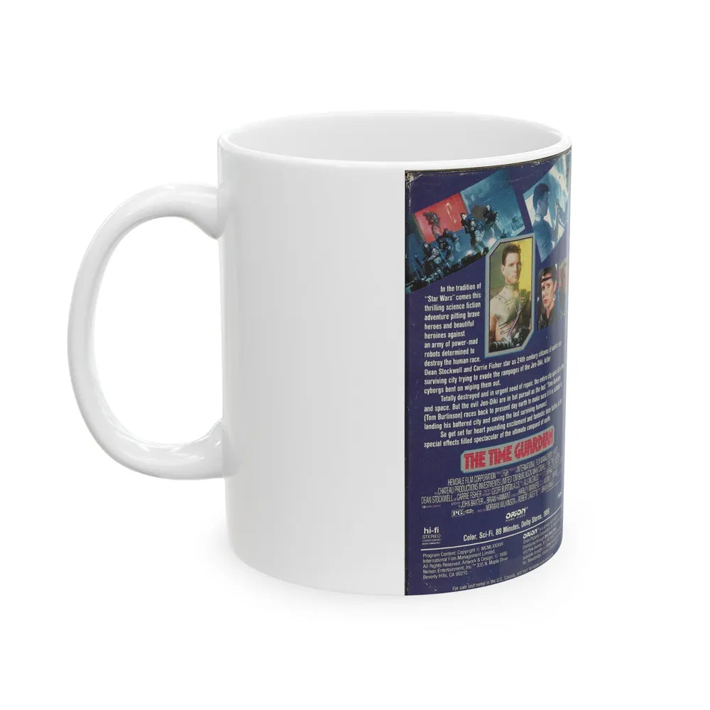 THE TIME GUARDIAN ORION HOME VIDEO (VHS COVER) - White Coffee Mug-Go Mug Yourself