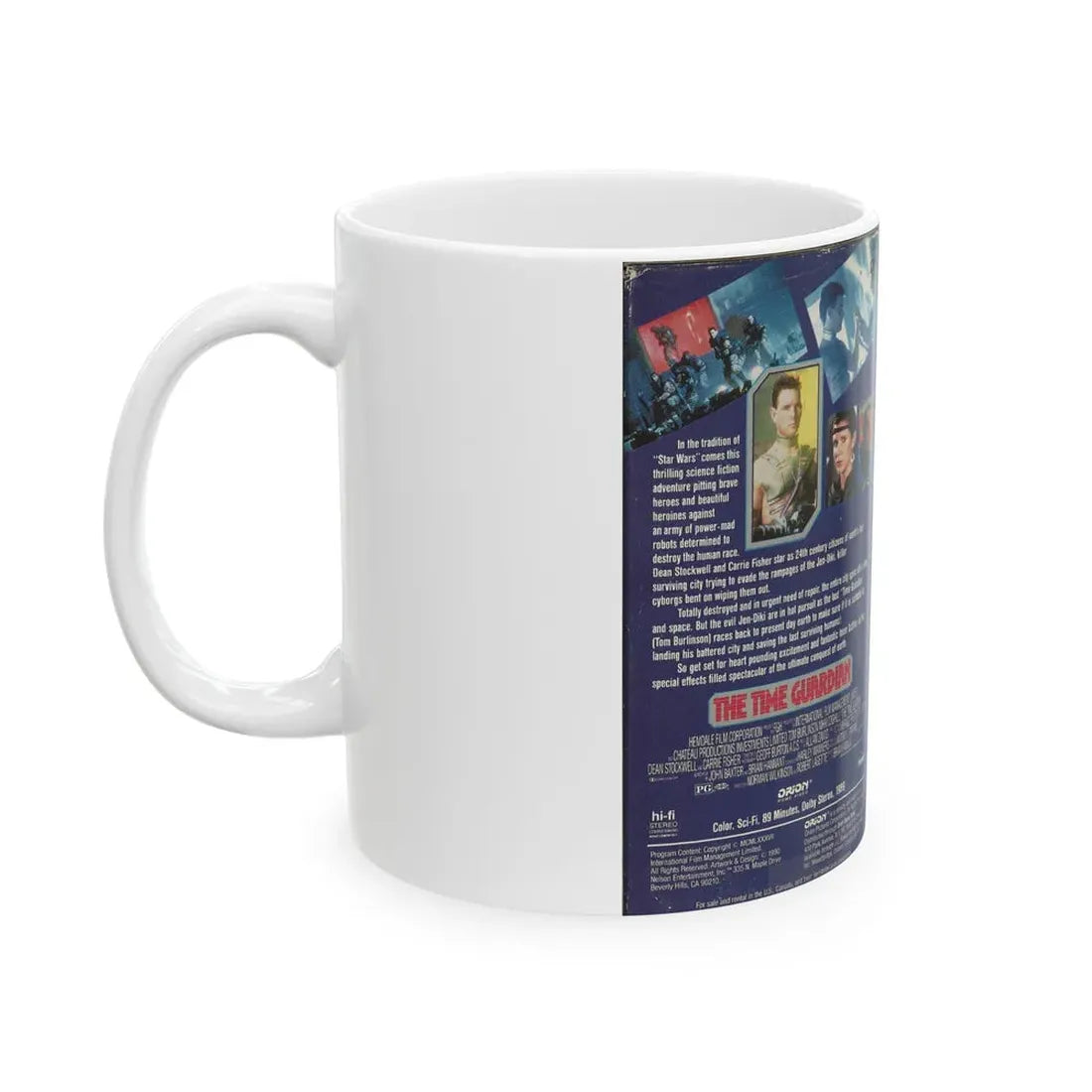 THE TIME GUARDIAN ORION HOME VIDEO (VHS COVER) - White Coffee Mug - Go Mug Yourself