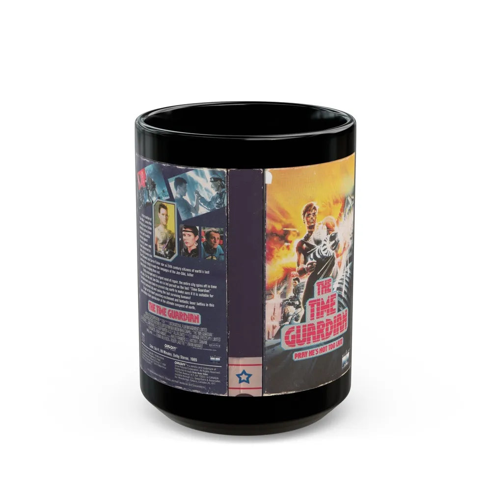 THE TIME GUARDIAN (VHS COVER) - Black Coffee Mug-15oz-Go Mug Yourself