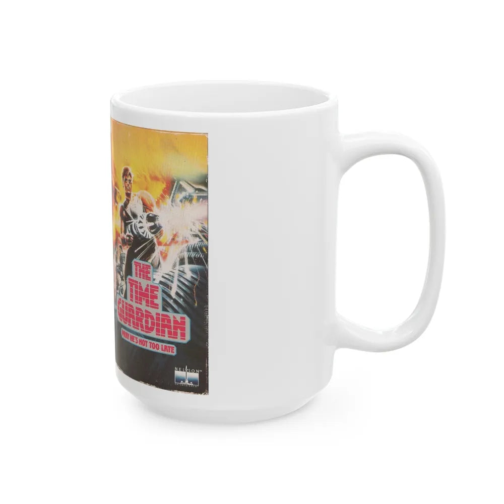 THE TIME GUARDIAN (VHS COVER) - White Coffee Mug-Go Mug Yourself