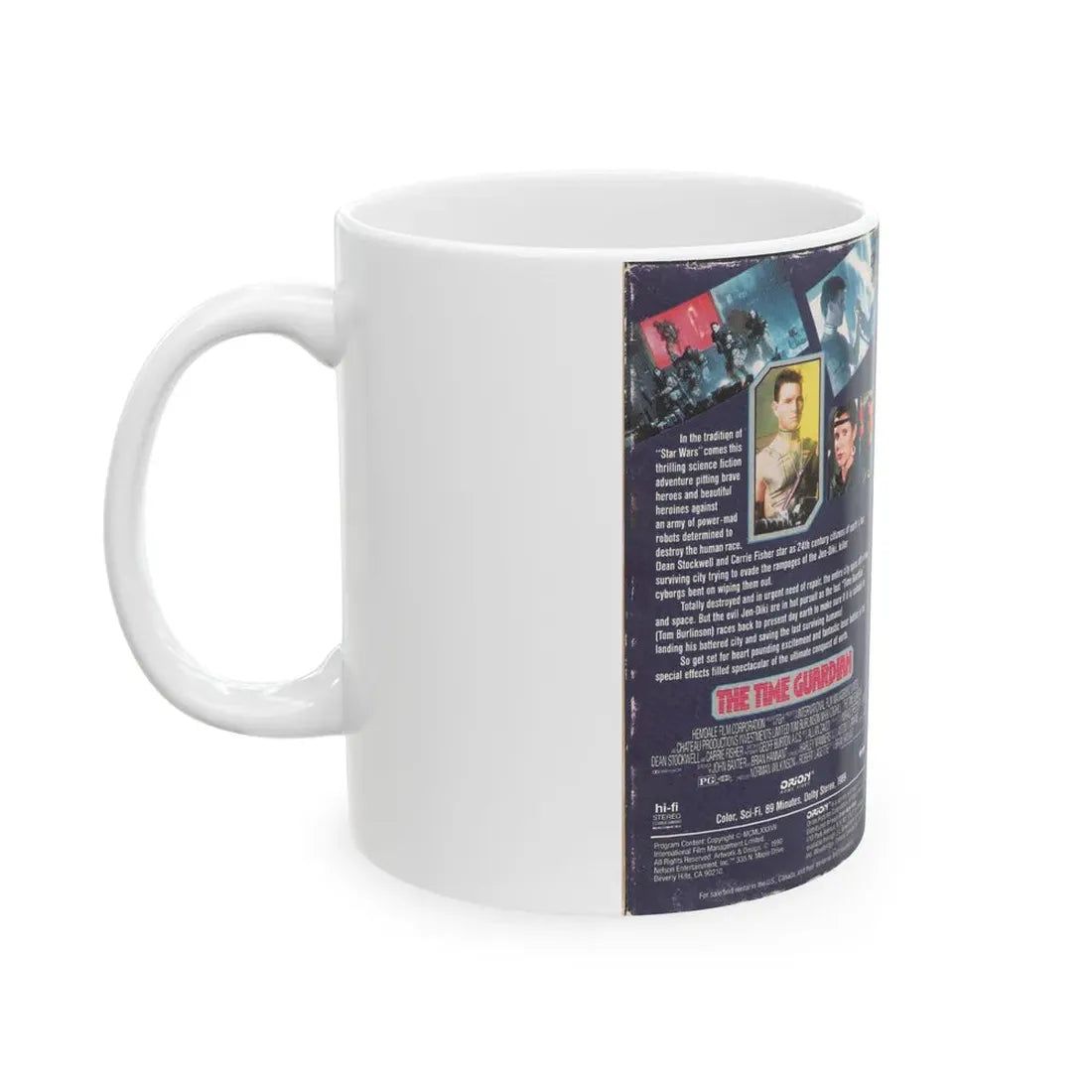 THE TIME GUARDIAN (VHS COVER) - White Coffee Mug - Go Mug Yourself
