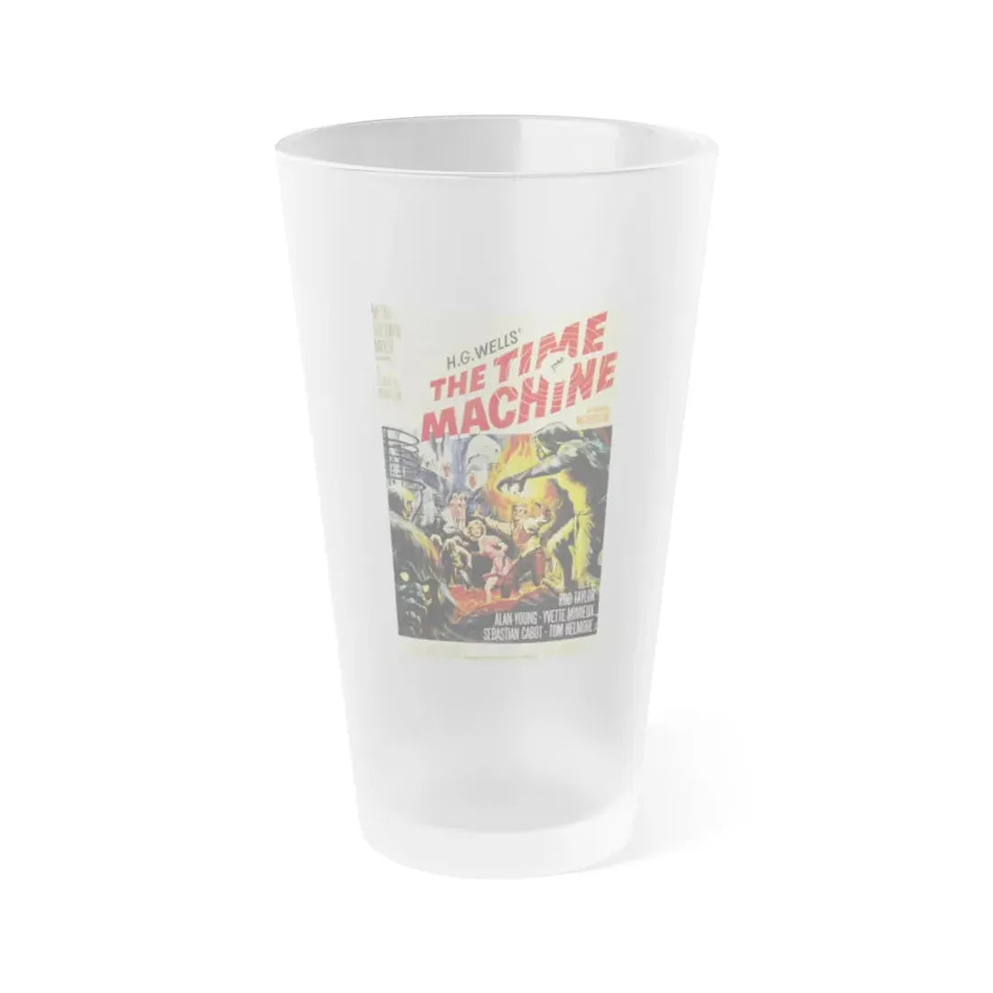 THE TIME MACHINE 1960 Movie Poster - Frosted Pint Glass 16oz 16oz Frosted - Go Mug Yourself