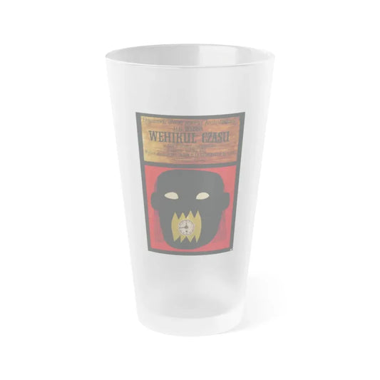 THE TIME MACHINE (POLISH) 1960 Movie Poster - Frosted Pint Glass 16oz 16oz Frosted - Go Mug Yourself