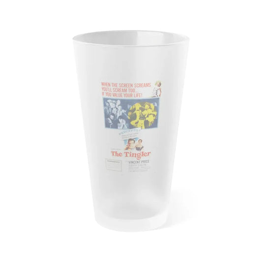 THE TINGLER 1959 Movie Poster - Frosted Pint Glass 16oz 16oz Frosted - Go Mug Yourself