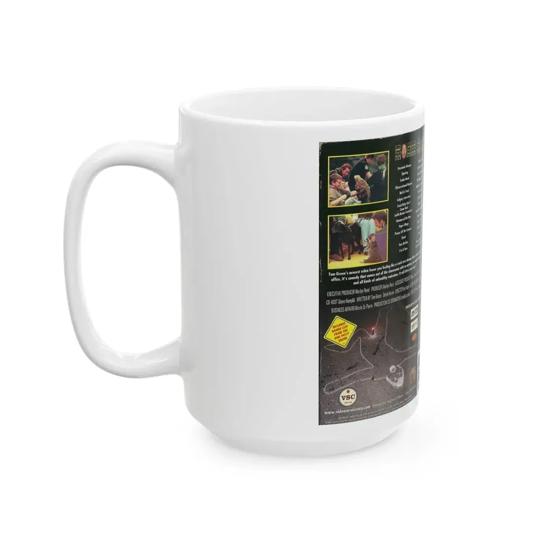 THE TOM GREEN SHOW ROAD KILL (VHS COVER) - White Coffee Mug - Go Mug Yourself
