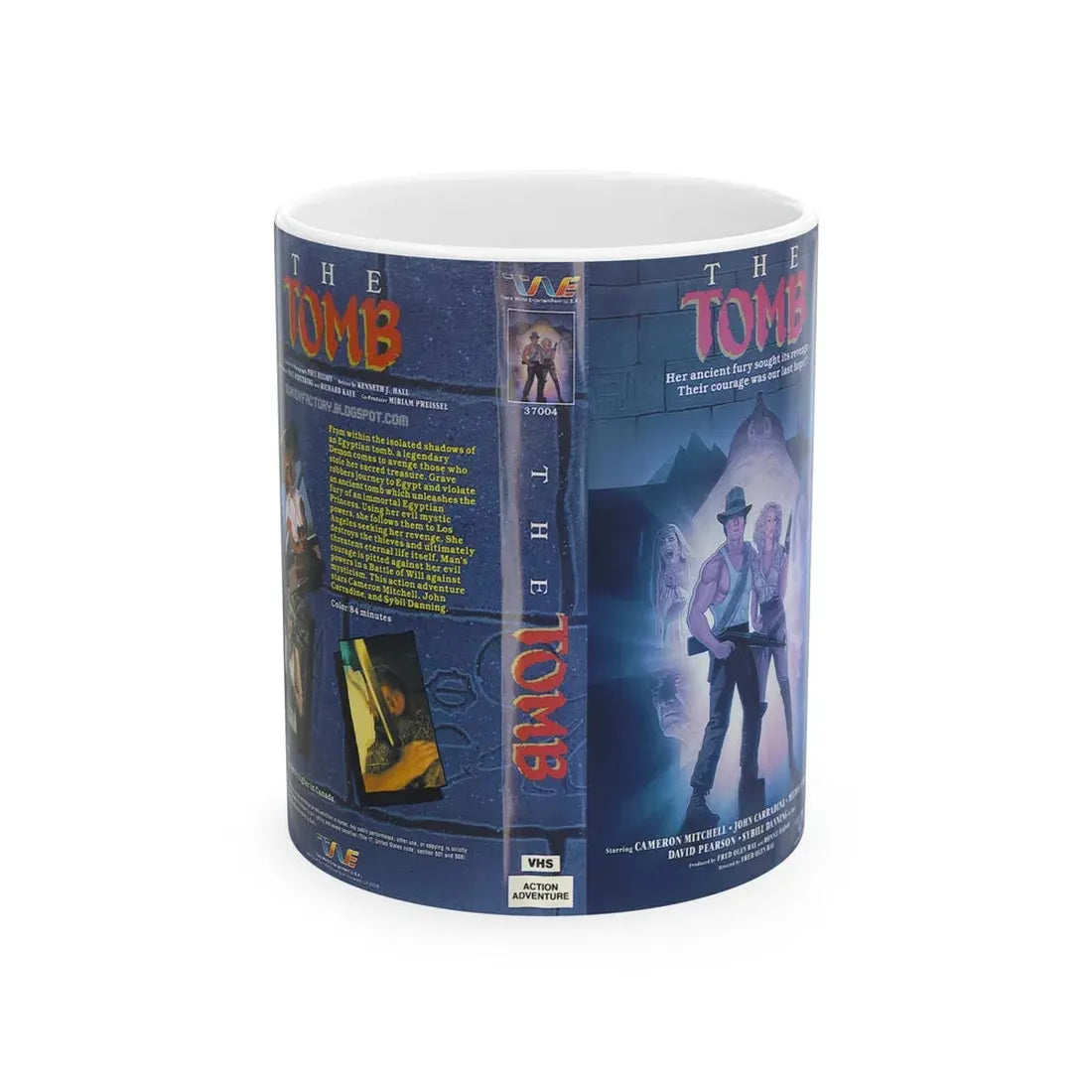 THE TOMB (VHS COVER) - White Coffee Mug 11oz - Go Mug Yourself