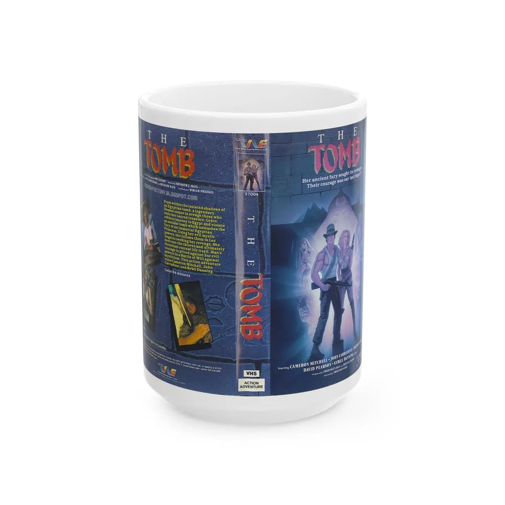 THE TOMB (VHS COVER) - White Coffee Mug-15oz-Go Mug Yourself