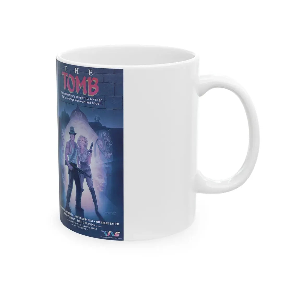 THE TOMB (VHS COVER) - White Coffee Mug - Go Mug Yourself