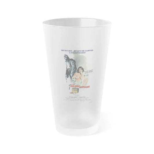 THE TOOLBOX MURDERS 1978 Movie Poster - Frosted Pint Glass 16oz 16oz Frosted - Go Mug Yourself