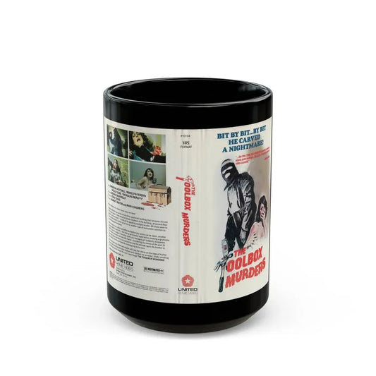 THE TOOLBOX MURDERS (VHS COVER) - Black Coffee Mug 15oz - Go Mug Yourself