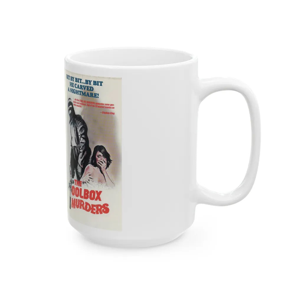 THE TOOLBOX MURDERS (VHS COVER) - White Coffee Mug-Go Mug Yourself