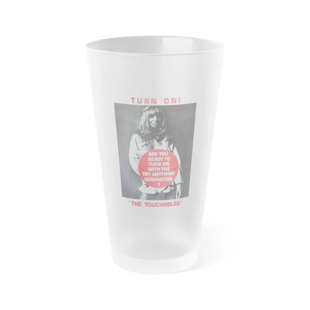 THE TOUCHABLES 1968 Movie Poster - Frosted Pint Glass 16oz-16oz-Frosted-Go Mug Yourself