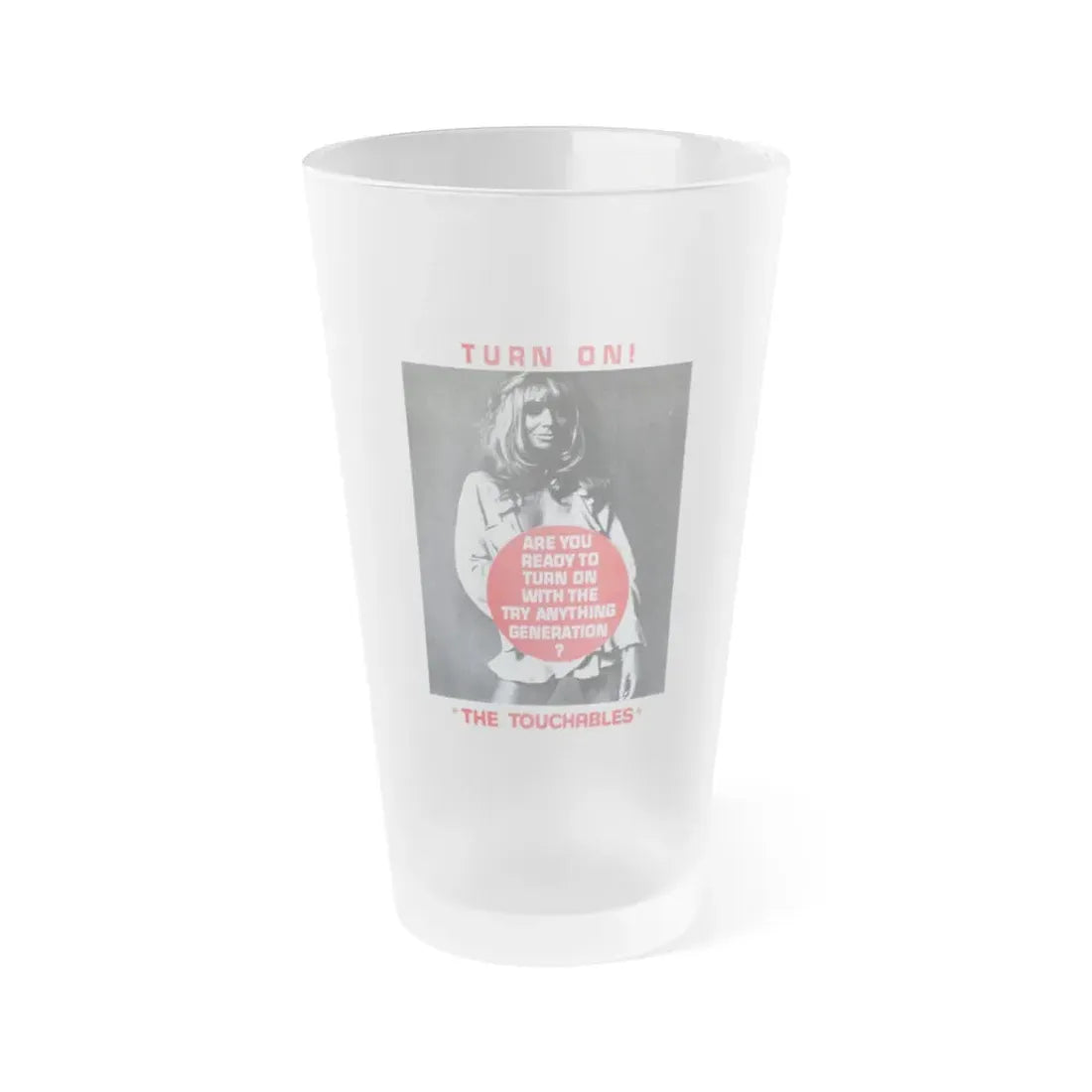 THE TOUCHABLES 1968 Movie Poster - Frosted Pint Glass 16oz 16oz Frosted - Go Mug Yourself