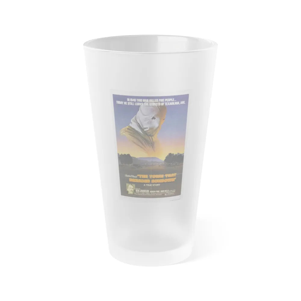 THE TOWN THAT DREADED SUNDOWN 1976 Movie Poster - Frosted Pint Glass 16oz-16oz-Frosted-Go Mug Yourself