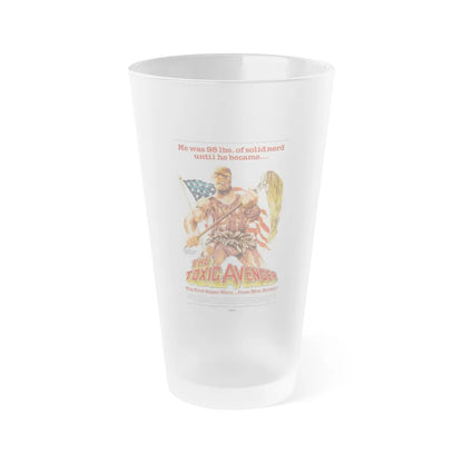 THE TOXIC AVENGER 1984 Movie Poster - Frosted Pint Glass 16oz-16oz-Frosted-Go Mug Yourself