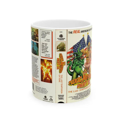 THE TOXIC AVENGER PART 3 THE LAST TEMPTATION OF TOXIE (VHS COVER) - White Coffee Mug 11oz - Go Mug Yourself
