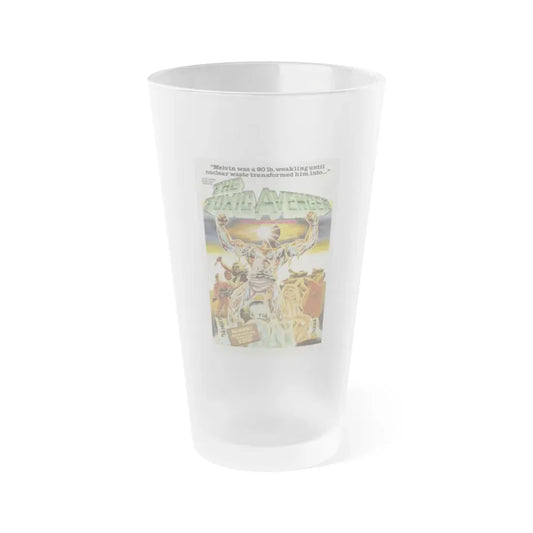 THE TOXIC AVENGER (TEASER) 1984 Movie Poster - Frosted Pint Glass 16oz 16oz Frosted - Go Mug Yourself