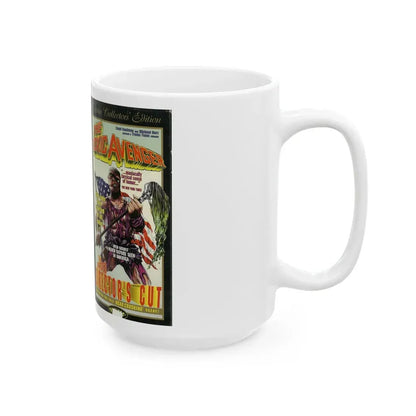 THE TOXIC AVENGER THE UNRATED DIRECTORS CUT (VHS COVER) - White Coffee Mug - Go Mug Yourself