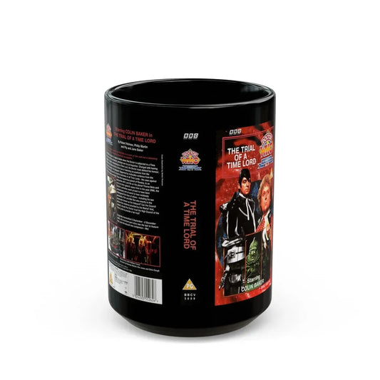 THE TRIAL OF THE TIME LORD (VHS COVER) - Black Coffee Mug 15oz - Go Mug Yourself