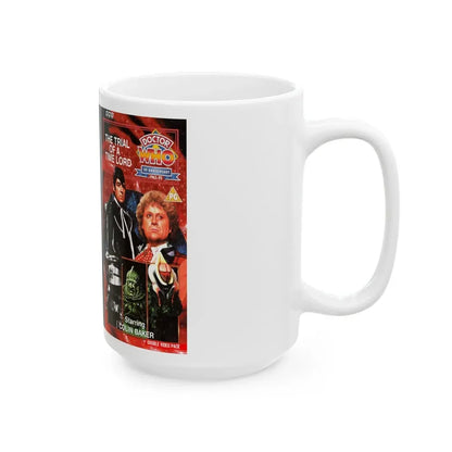 THE TRIAL OF THE TIME LORD (VHS COVER) - White Coffee Mug - Go Mug Yourself
