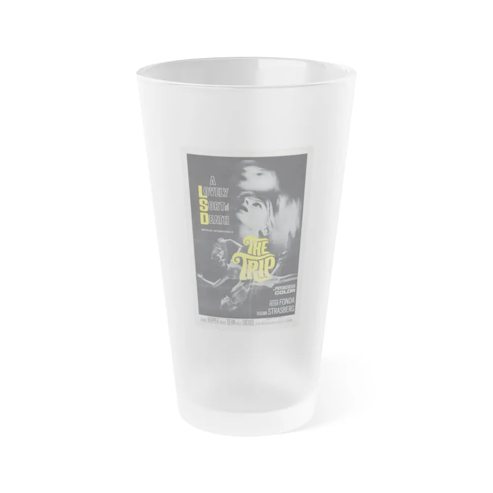 THE TRIP 1967 Movie Poster - Frosted Pint Glass 16oz-16oz-Frosted-Go Mug Yourself